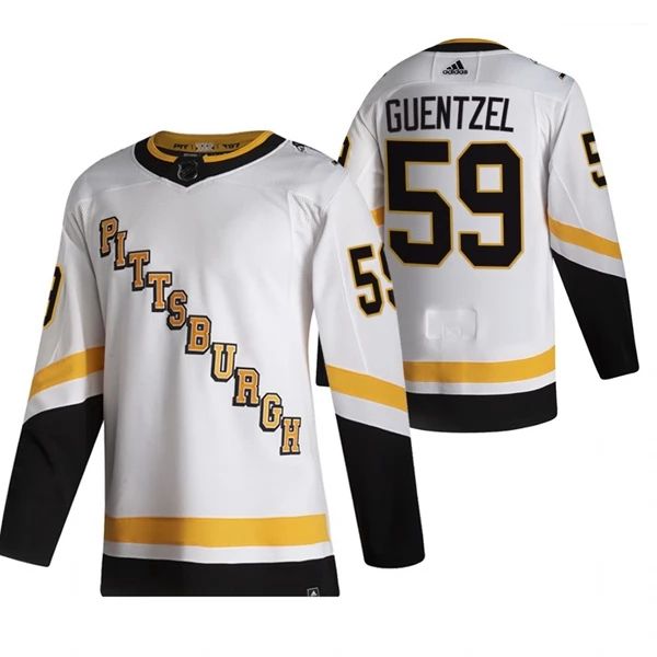 Pittsburgh Penguins Trikot Jake Guentzel 59 2022 Reverse Retro Weiß Authentic